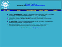 Tablet Screenshot of orkam.cz
